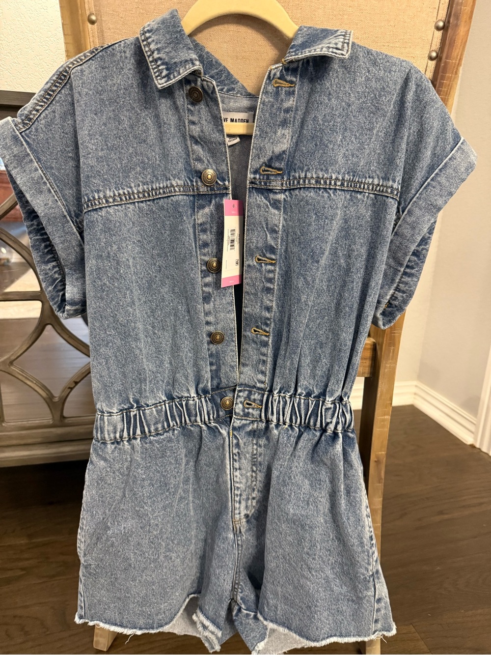 Steve Madden Blue Denim Romper